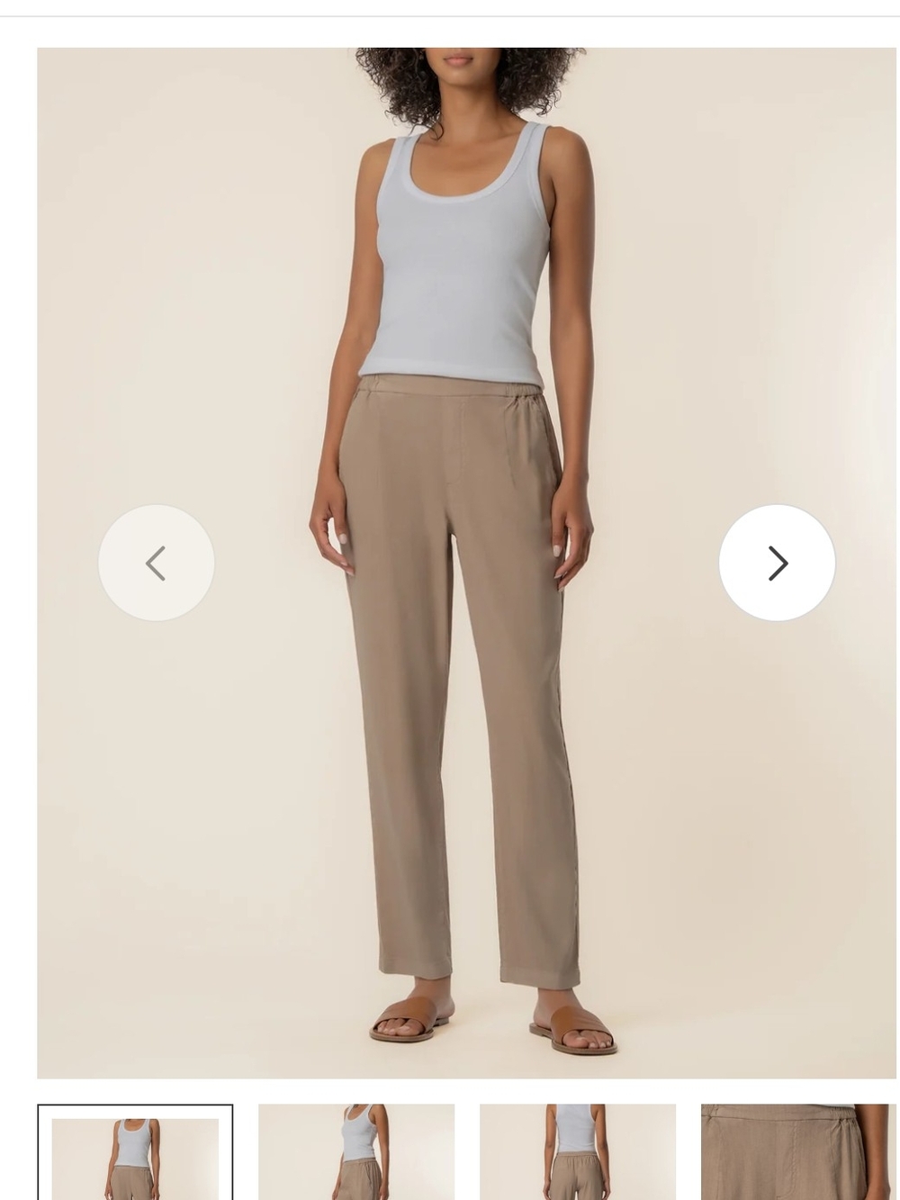 Kut From The Kloth Women's Straight-Leg Pull-On Pants in Taupe 0P